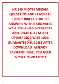 NR 509 MIDTERM EXAM  QUESTIONS AND COMPLETE 100&percnt; CORRECT VERIFIED ANSWERS WITH RATIONALES WELL EXPLAINED BY EXPERTS AND GRADED A&plus; LATEST UPDATE 2024 WITH 100&percnt; GUARANTEED SUCCESS AFTER DOWNLOAD &period;ALREADY PASSED&excl;&excl;&excl;&excl;&excl;&excl;9ALL YOU NEED TO PASS YOUR EXAMS&rpar;