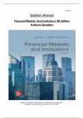 Solution Manual  8th Edition  Financial Markets And Institutions 8th Edition  Anthony Saunders 