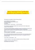 Aetna Individual Core Certification Questions And Answers Graded A&plus;&period;