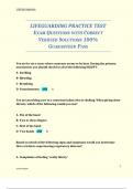 Lifeguarding Practice Test &ndash; Exam Questions with Correct Verified Solutions &lpar;Latest Update&rpar;
