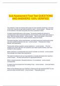  Sub Assessment Final Test QUESTIONS AND ANSWERS 100&percnt; VERIFIED&period;