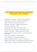Cosmetology Stateboard Exam Questions And Answers 100&percnt; Verified&period;