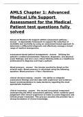 AMLS Chapter 1&colon; Advanced Medical Life Support Assessment for the Medical Patient test questions fully solved