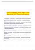 PSI Cosmetology State Board Exam Questions With Complete Solutions&period;