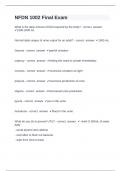 NFDN 1002 Final Exam Question and answers correctly solved 2024&sol;2025
