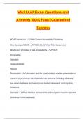 WAS IAAP Exam Questions and Answers 100&percnt; Pass &vert; Guaranteed Success