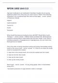NFDN 1002 Unit 3 Question and  answers verified to pass 2024&sol;2025 