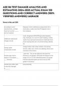 ASE B6 TEST DAMAGE ANALYSIS AND ESTIMATING 2024-2025 ACTUAL EXAM 150 QUESTIONS AND CORRECT ANSWERS &lpar;100&percnt; VERIFIED ANSWERS&rpar; &vert;AGRADE