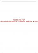 Test Bank For Data Communication and Computer Networks&colon; A Business User's Approach - 9th - 2023 All Chapters - 9780357504406