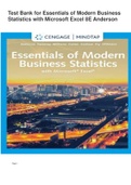 Test Bank for Essentials of Modern Business Statistics with Microsoft Excel 8E Anderson.pdf