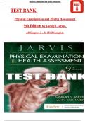 Test Bank for Physical Examination and Health Assessment 9th Edition Jarvis