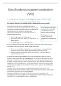 Samenvatting historische contexten VWO examen 2022 geschiedenis