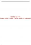 Test Bank For South-Western Federal Taxation 2020&colon; Comprehensive - 43rd - 2020 All Chapters - 9780357109144