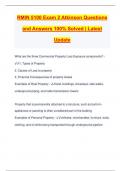 RMIN 5100 Exam 2 Atkinson Questions and Answers 100&percnt; Solved &vert; Latest Update