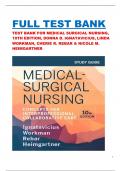 Test Bank Medical Surgical Nursing&lbrace;10th Edition&rcub; Ignatavicius Workman &vert; All Chapters Included &vert; Elaborated Answers &vert; Updated