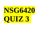 NSG6420 QUIZ 3