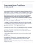 Psychiatric Nurse Practitioner Assessment Spring 2022&lpar;100&percnt; Verified&rpar;