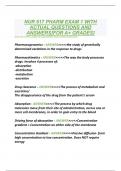 NUR 617 PHARM EXAM 1 WITH ACTUAL QUESTIONS AND ANSWERS&lbrack;FOR A&plus; GRADES&rsqb;
