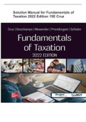 Solution Manual for Fundamentals of Taxation 2022 Edition 15E Cruz.pdf