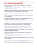 BLS test questions &lpar;AHA&rpar;2021&sol;2022 with complete solution&period;