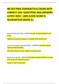 NR 325 FINAL EXAM&lpar;ACTUAL EXAM&rpar; WITH CORRECT 150&plus; QUESTIONS AND ANSWERS LATEST 2024 &ndash; 2025 GOOD SCORE IS GUARANTEED GRADE A&plus;   
