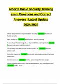 ABST Alberta Basic Security Training - Module 2 Exam &vert; Questions and Correct Answers &vert; Latest Update 2024&sol;2025 Everyone has the right to life&comma; liberty and security of the person and the right not to be deprived thereof except in accordance with the princi