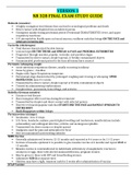 NR 328 FINAL EXAM STUDY GUIDE 3 VERSIONS / NR328 FINAL EXAM STUDY GUIDE 3 VERSIONS: CHAMBERLAIN COLLEGE OF NURSING - LATEST, A COMPLETE DOCUMENT FOR EXAM