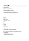 TTP EXAM 1 QUESTIONS WITH COMPLETE SOLUTIONS 2024&sol;2025&lpar; A&plus; GRADED 100&percnt; VERIFIED&rpar;&period;