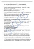 CAPSTONE FUNDAMENTALS ASSESSMENT