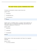 NSG 4067 WEEK 3 QUIZ&vert; VERIFIED SOLUTION