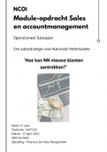 Geslaagde moduleopdracht sales- en accountmanagement NCOI 2022 - Operationeel Salesplan - Meer klanten aantrekken