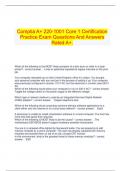  Comptia A&plus; 220-1001 Core 1 Certification Practice Exam Questions And Answers Rated A&plus;&period;