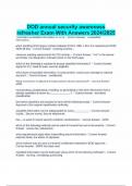 DoD Annual Security Awareness Refresher Exam Bundle