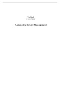 Automotive Service Management, Rezin - Exam Preparation Test Bank (Downloadable Doc)