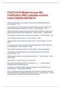 TCIC&sol;TLETS Mobile Access RE-Certification With complete solution Latest 2024&sol;25 RATED A&plus;