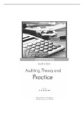 AUE2601 - Auditing Theory And Practice STUDY GUIDE .