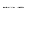 COM1501 Fundamentals Of Communication EXAM PACK 2021.