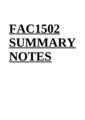 FAC1502 Financial Accounting SUMMARY NOTES & EXAM PACK.
