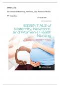 TEST BANK-  Essentials of Maternity&comma; Newborn&comma; and Women's Health  BY&colon; Susan Ricci 5TH EDITION&vert;&vert;NEWEST EDITION 2024