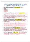 NREMT COGNITIVE EXAM PREP KIT WITH  QUESTION AND ANSWERS 2025