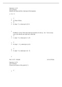 MATH 110 Test College Algebra Exam 
