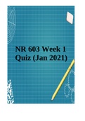 NR 603 Week 1 Quiz (Jan 2021)