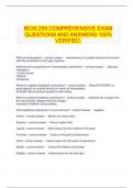 BIOS 255 COMPREHENSIVE EXAM QUESTIONS AND ANSWERS 100&percnt; VERIFIED&period;