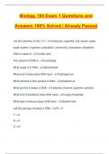 Biology 104 Exam 1 Questions and Answers 100&percnt; Solved &vert; Already Passed