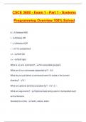 CSCE 3600 - Exam 1 - Part 1 - Systems Programming Overview 100&percnt; Solved