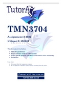 TMN3704 Assignment 2 2022
