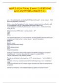 NURS 8024 FINAL EXAM QUESTIONS AND ANSWERS GRADED A&plus;&period;