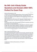Nu 545- Unit 4 Study Guide Questions and Answers 2024 100&percnt; Perfect For Exam Prep 