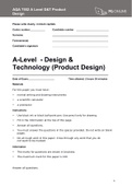 AQA 7552 A Level D&T Product Design Series A - Paper 1 Technical principles