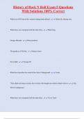 History of Rock N Roll Exam 5 Questions  With Solutions 100&percnt; Correct
